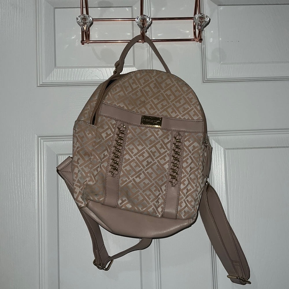 Rose Gold and Pink Tommy Hilfiger Mini Backpack